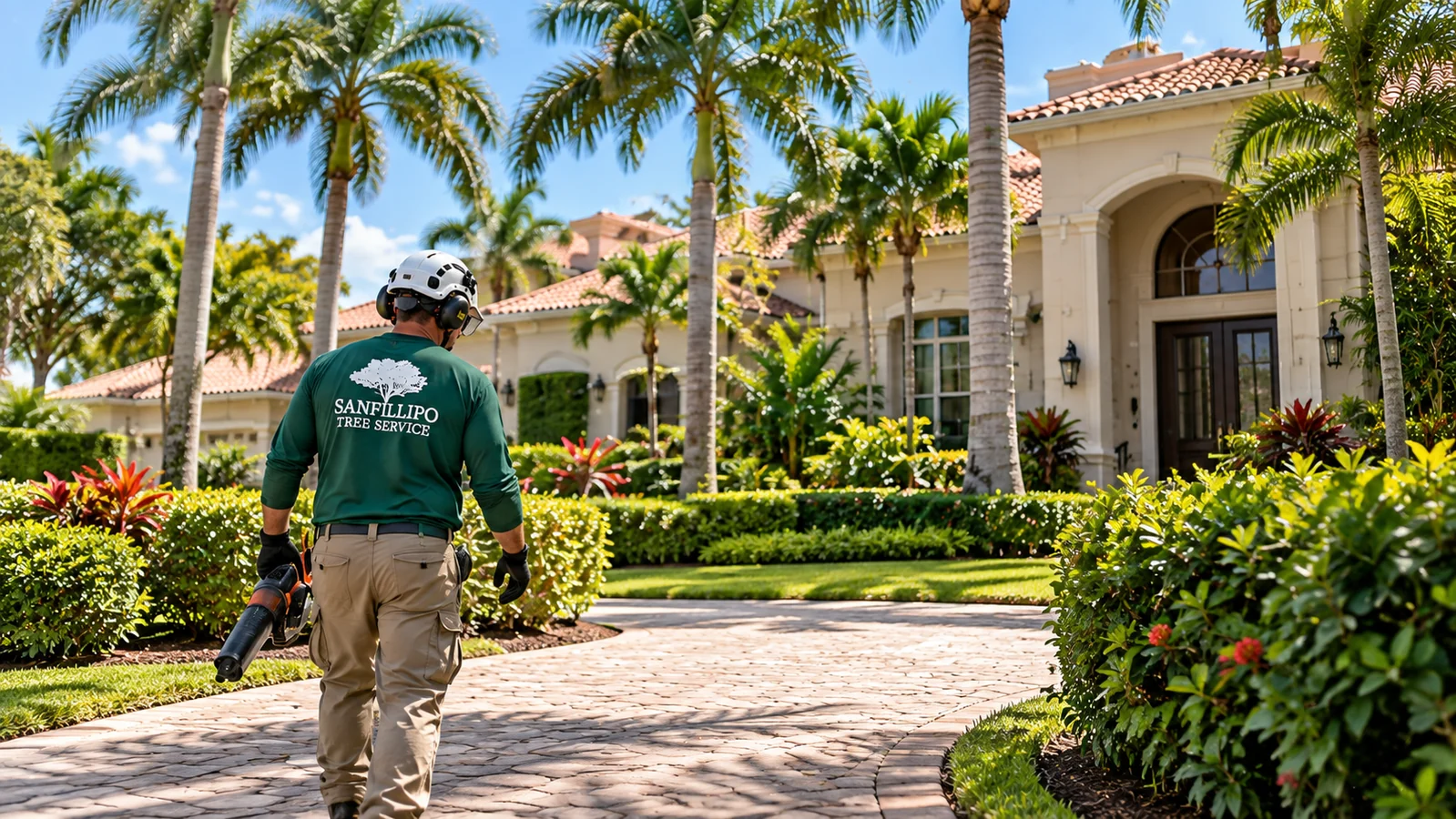 Residential tree care at a Tampa Bay home